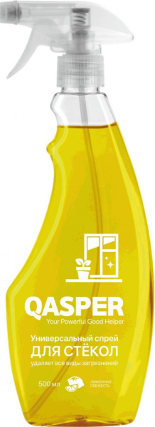 Qasper Лимонная свежесть средство для стёкол 500 мл